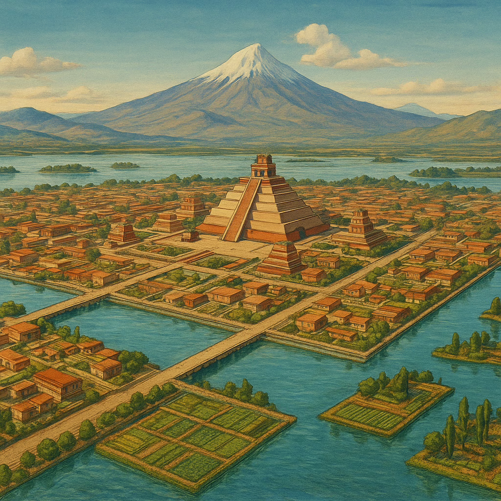 Tenochtitlán, sophisticated Indigenous city in what is now Mexico City