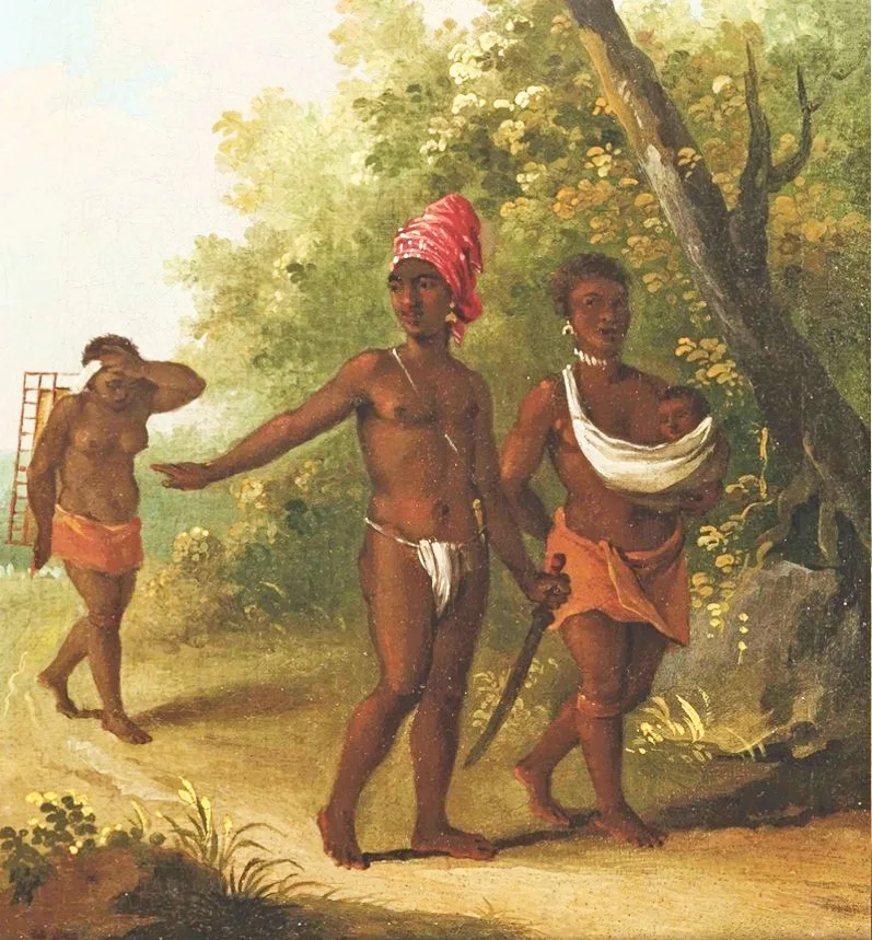 Black Caribs family St. Vincent by Augustino Brunias